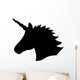 Magical Unicorn Head Silhouette Wall Decal