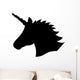Magical Unicorn Head Silhouette Wall Decal
