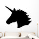 Magical Unicorn Head Silhouette Wall Decal