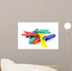 Colorful Plastic Clothespins over