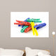 Colorful Plastic Clothespins over