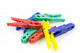 Colorful Plastic Clothespins over