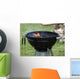 Burning Coal Barbecue Grill Wall Decal
