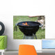 Burning Coal Barbecue Grill Wall Decal