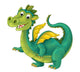 Happy Funny Cartoon Dragon Wall Decal