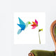 Origami Hummingbird and Flower
