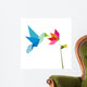 Origami Hummingbird and Flower