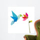 Origami Hummingbird and Flower