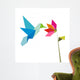 Origami Hummingbird and Flower