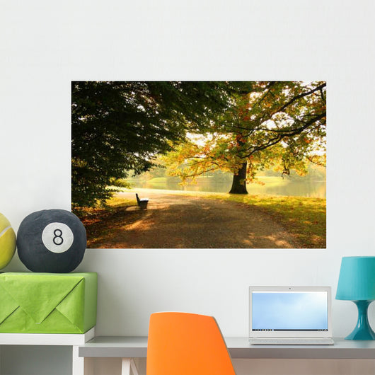 Bank im Park Wall Decal