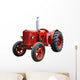 Vintage Red Tractor Wall Decal