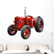 Vintage Red Tractor Wall Decal