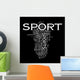 Sport words cloud - francais Wall Mural