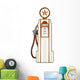 Old Gas Pump Wall Decal