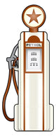 Old Gas Pump Wall Decal