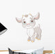 Little Grey Baby Goat Wall Decal