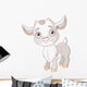 Little Grey Baby Goat Wall Decal