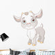 Little Grey Baby Goat Wall Decal