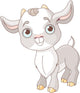 Little Grey Baby Goat Wall Decal
