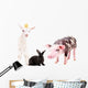 Young Farm Animals Wall Decal
