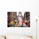 Oil Painting Canvas Street Wall Decal