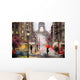Oil Painting Canvas Street Wall Decal