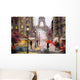 Oil Painting Canvas Street Wall Decal