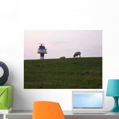 Deich Romantik Wall Decal shown on a wall
