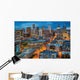 Denver City Skyline Dusk Wall Decal