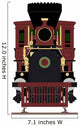 Wild West Steam Train - Front Wall Decal