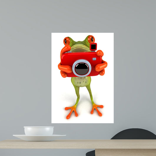 Frog with Camera Wall Decal