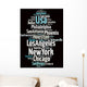 United States Cities Wall Decal