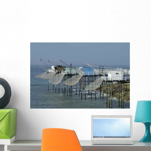 Cabanes Pecheurs Wall Decal
