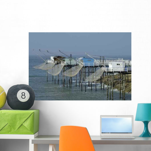Cabanes Pecheurs Wall Decal
