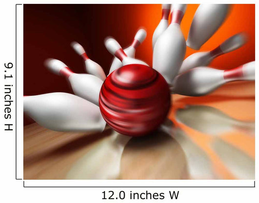 Fun 3D Render Bowling Wall Mural
