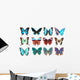 Some Various Butterflies White Wall Decal Design 3