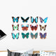 Some Various Butterflies White Wall Decal Design 3