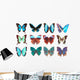 Some Various Butterflies White Wall Decal Design 3