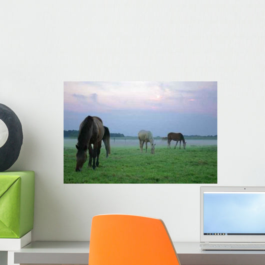 Horses Mist Wall Decal
