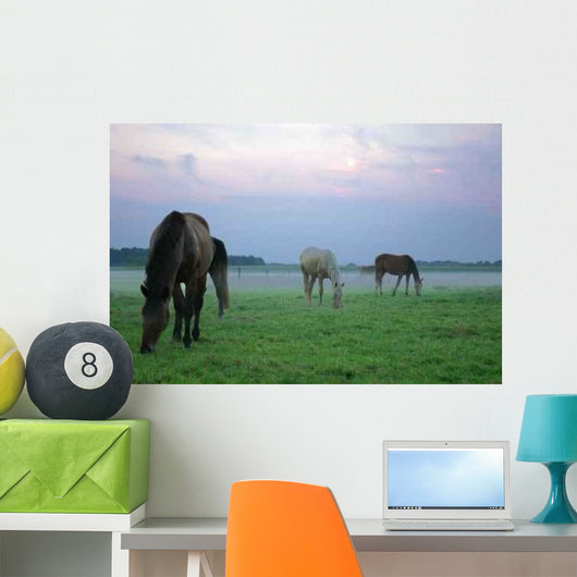 Horses Mist Wall Decal