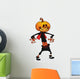 Jack-o-lantern Halloween Scarecrow Wall Decal