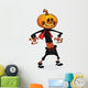Jack-o-lantern Halloween Scarecrow Wall Decal