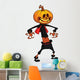 Jack-o-lantern Halloween Scarecrow Wall Decal
