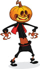 Jack-o-lantern Halloween Scarecrow Wall Decal