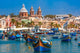 Traditional Eyed Colorful Boats Wall Decal