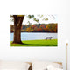 Bench with Wall Decal Design 2