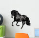 Black Horse Runs Gallop Wall Decal
