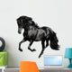 Black Horse Runs Gallop Wall Decal