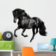 Black Horse Runs Gallop Wall Decal