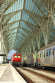 Modern train station in Lisbon, Portugal. Wall Mural